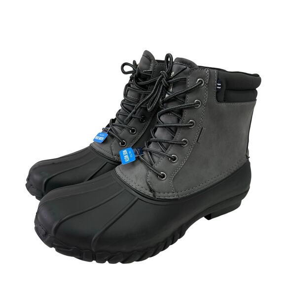 NAUTICA Mens Duck Boots sz 12 Wide Waterproof Insulated Snow NEW #M466 - Picture 1 of 14
